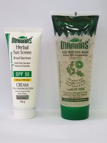 Marinas SUN SCREEN + Marinas FACE WASH (FREE) (DEMO)